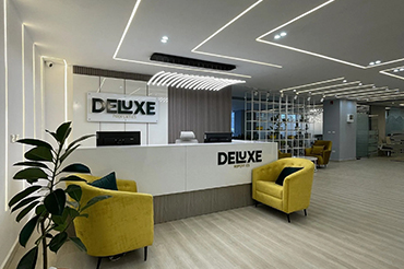 The Deluxe Properties reception area